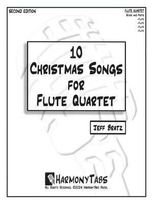 cover image of 10 Christmas Songs for Flute Quartet